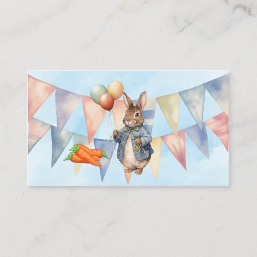 ペーターラビットウォーターカラーボーイズブックスベビー エンクロージャーカード (裏面)