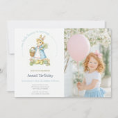 ペーターラビットガーデン誕生日 招待状 (正面)