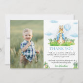 ペーターラビットサンキューカード誕生日パーティー サンキューカード (正面)