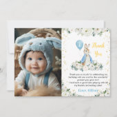 ペーターラビットサンキューカード誕生日パーティー サンキューカード (正面)