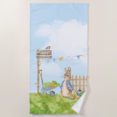 ペーターラビットタオル ビーチタオル (正面)