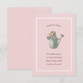 ペーターラビットピンクヴィンテージベビー本 エンクロージャーカード (正面/裏面)