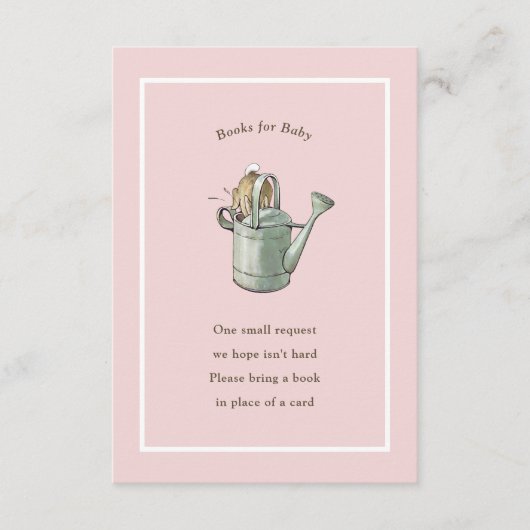 ペーターラビットピンクヴィンテージベビー本 エンクロージャーカード (正面)