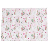 ペーターラビットピンク ラージペーパーバッグ (正面)