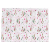 ペーターラビットピンク ラージペーパーバッグ (裏面)