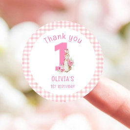 ペーターラビットファースト誕生日 ラウンドシール