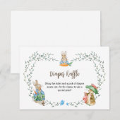 ペーターラビットフレンズオムツラッフル 出欠カード (正面/裏面)