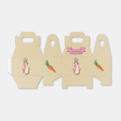 ペーターラビットフロプスピンクガールベビーシャワー フェイバーボックス (折り畳みなし)