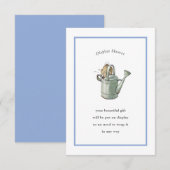 ペーターラビットブルーヴィンテージディスプレイシャワー エンクロージャーカード (正面/裏面)