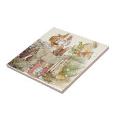 ペーターラビットベアトリックスポッターコラージュヴィンテージ タイル (側面)