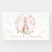 ペーターラビットベイビーシャワーガールバナー 横断幕 (横)