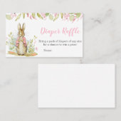 ペーターラビットベビーシャワーオムツラッフル 名刺 (正面/裏面)