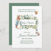 ペーターラビットベビーシャワー招待状少年または少女 招待状 (正面/裏面)