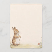 ペーターラビットベビーシャワー招待状 エンクロージャーカード (裏面)
