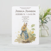 ペーターラビットベビーシャワー招待状 招待状 (スタンド正面)