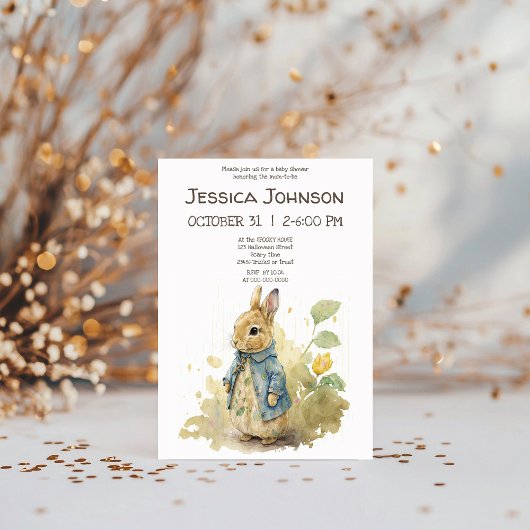 ペーターラビットベビーシャワー招待状 招待状