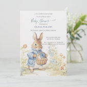 ペーターラビットベビーシャワー招待状 招待状 (スタンド正面)