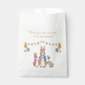 ペーターラビットホワイトをパーソナライズありがとう フェイバーバッグ (正面)