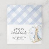 ペーターラビット座席表 プレイスカード (外部開封)