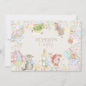 ペーター男女兼用ザラビットファースト誕生日 招待状 (裏面)