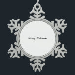 ペーター雪片クリスマスオーナメント スノーフレークピューターオーナメント<br><div class="desc">ペーターのクリスマススノーフレークのクリスマスオーナメント</div>