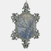 ペーター霜の降りたスノーフレークオーナメント スノーフレークピューターオーナメント (左)