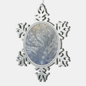 ペーター霜の降りたスノーフレークオーナメント スノーフレークピューターオーナメント (右)