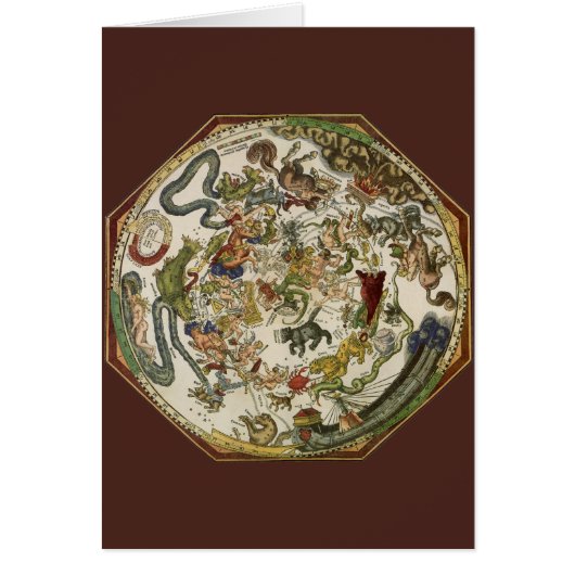 ペーター・アピアンによるヴィンテージ天球図 (正面)