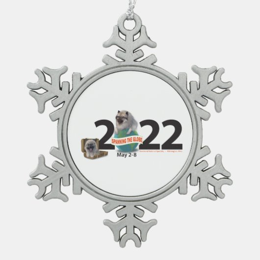 ペーター・クリスマス・オーナメント スノーフレークピューターオーナメント (正面)