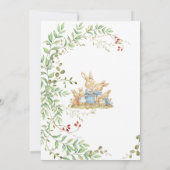 ペーター・ザ・ウサギ植物性ジェンダーが明らかにする 招待状 (裏面)