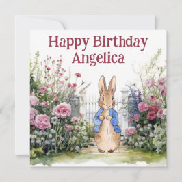 ペーター・ザ・ラビット彼の庭No 2パーソナライズ カード
