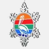 ペーター・スノーフレークオーナメントとサンクトペテルブルク スノーフレークピューターオーナメント (右)