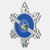 ペーター・スノーフレークオーナメントラスベガス国旗 スノーフレークピューターオーナメント (右)