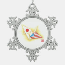 ペーター・スノーフレークオーナメント～日米友好