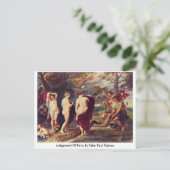 ペーター・ポール・ルーベンスによるパリの判決 ポストカード (スタンド正面)