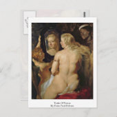 ペーター・ポール・ルーベンスによるビーナスのトイレ ポストカード (正面/裏面)