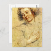 ペーター・ポール・ルーベンスによる女性の頭右 ポストカード (正面/裏面)