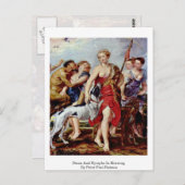 ペーター・ポール・ルーベンスによる朝のダイアナとニンフ ポストカード (正面/裏面)