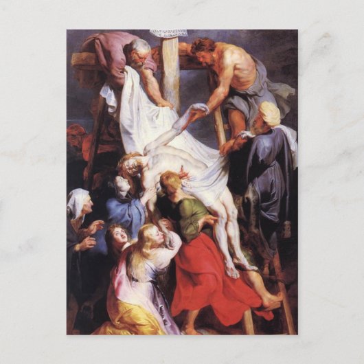 ペーター・ポール・ルーベンス – 十字架から ポストカード (正面)