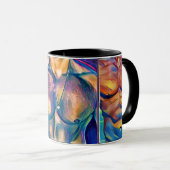 ペーチの紫色のマグ マグカップ (正面右)