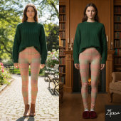 ペーチ・セージ ミューテッド プライド カラー ブロック レギンス