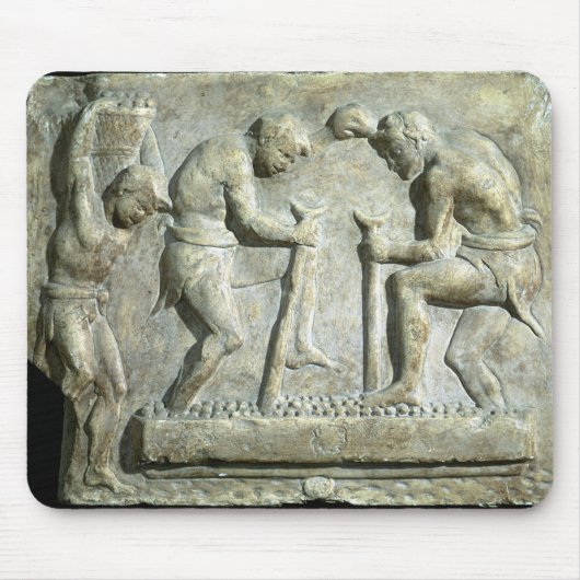 ペーバーを描写するレリーフ、浮き彫り マウスパッド (正面)