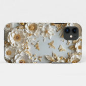 ✨ ペーパーアートの花と蝶 🌸 デリケートなカットアウト Case-Mate iPhoneケース (裏面(横))