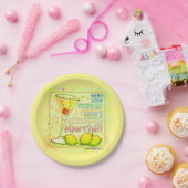 ペーパーカクテルのプレート-レモンドロップマルティーニ ペーパープレート (パーティー)