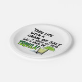 ペーパーカクテルのプレート-生命、ライム、塩、テキーラ! ペーパープレート (アングル)