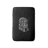 ペーパーカットハロウィン不気味ハロウィン バスマット (正面縦)