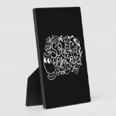 ペーパーカットハロウィン不気味ハロウィン フォトプラーク (側面)