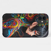 ペーパーカットポップ・アートのアート美しい（iPhone / iPadケース） Case-Mate iPhoneケース (裏面(横))