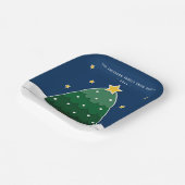 ペーパーカットモダンスタイルクリスマスツリークリスマスパーティー ペーパープレート (傾斜あり)