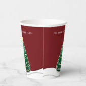 ペーパーカットモダンスタイルクリスマスツリークリスマスパーティー 紙コップ (右)